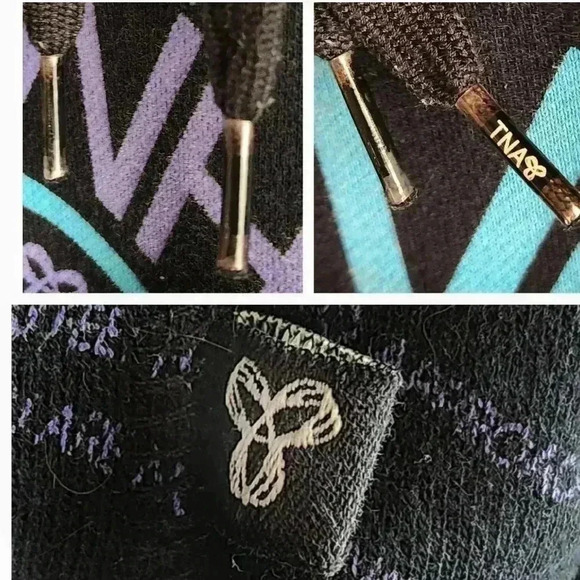 Aritzia TNA hoodie cotton blend sweatshirt Whistler ski snowboard black  wm L - Picture 11 of 12